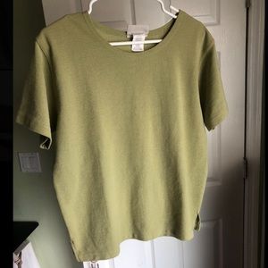 Olive green tee, nice thick cotton blend